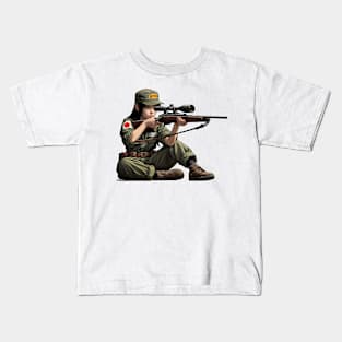 Sniper Girl Kids T-Shirt